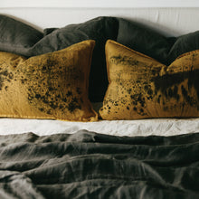 Load image into Gallery viewer, 100% Flax Linen Pillowslips (set of two) in Charcoal