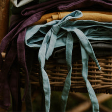 Load image into Gallery viewer, 100% Flax Linen Crib Set (Duvet and Pillowslip) in Brook