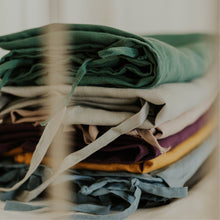 Load image into Gallery viewer, 100% Flax Linen Crib Set (Duvet and Pillowslip) in Charcoal