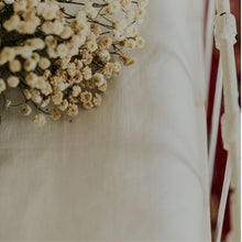 Load image into Gallery viewer, 100% Flax Linen Fitted Crib Sheet in Cloud