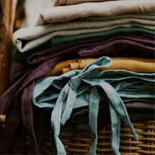 Load image into Gallery viewer, 100% Flax Linen Crib Set (Duvet and Pillowslip) in Cloud