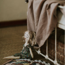 Load image into Gallery viewer, 100% Flax Linen Crib Set (Duvet and Pillowslip) in Nude