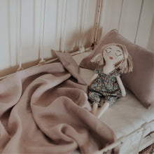 Load image into Gallery viewer, 100% Flax Linen Crib Set (Duvet and Pillowslip) in Nude