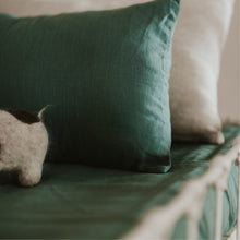 Load image into Gallery viewer, 100% Flax Linen Fitted Crib Sheet in Pasture