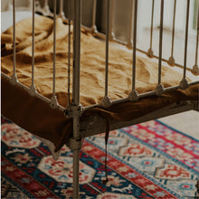 Load image into Gallery viewer, 100% Flax Linen Crib Set (Duvet and Pillowslip) in Saffron