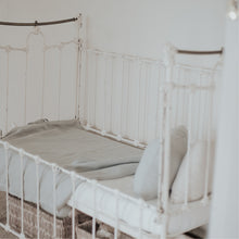 Load image into Gallery viewer, 100% Flax Linen Crib Set (Duvet and Pillowslip) in Stone