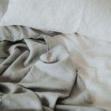 Load image into Gallery viewer, 100% Flax Linen Duvet in Stone