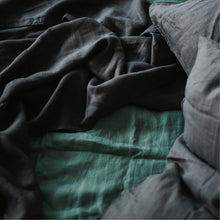 Load image into Gallery viewer, 100% Flax Linen Duvet in Charcoal