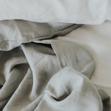Load image into Gallery viewer, 100% Flax Linen Fitted Sheet in Cloud