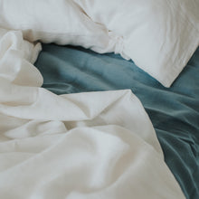 Load image into Gallery viewer, 100% Flax Linen Fitted Sheet in Brook