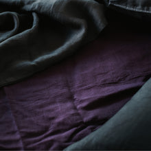 Load image into Gallery viewer, 100% Flax Linen Fitted Sheet in Bramble