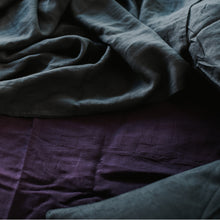 Load image into Gallery viewer, 100% Flax Linen Fitted Sheet in Bramble