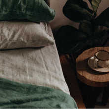 Load image into Gallery viewer, 100% Flax Linen Fitted Sheet in Stone