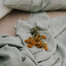 Load image into Gallery viewer, 100% Flax Linen Flat Sheet in Stone