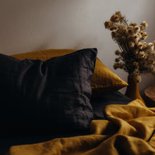 Load image into Gallery viewer, 100% Flax Linen Flat Sheet in Saffron
