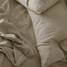 Load image into Gallery viewer, 100% Flax Linen Duvet in Oatmeal