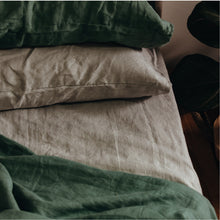 Load image into Gallery viewer, 100% Flax Linen Pillowslips (set of two) in Stone