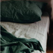 Load image into Gallery viewer, 100% Linen Flax Pillowslips (set of two) in Pasture