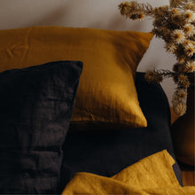 Load image into Gallery viewer, 100% Flax Linen Pillowslips (set of two) in Saffron