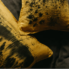 Load image into Gallery viewer, A 1 of 1 hand painted 100% flax scatter cushion set by Paula Dubois.