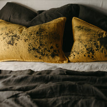 Load image into Gallery viewer, A 1 of 1 hand painted 100% flax scatter cushion set by Paula Dubois.