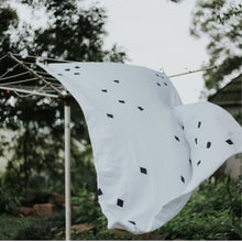 Load image into Gallery viewer, 100% Flax Linen Duvet and Pillow Slip in Blocks