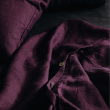 Load image into Gallery viewer, 100% Flax Linen Duvet in Bramble