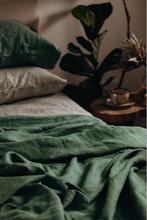 Load image into Gallery viewer, 100% Flax Linen Duvet in Pasture (Linen Basket)
