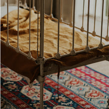 Load image into Gallery viewer, 100% Flax Linen Crib Set (Duvet and Pillowslip) in Saffron
