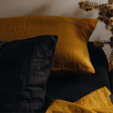 Load image into Gallery viewer, 100% Flax Linen Duvet in Saffron
