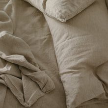 Load image into Gallery viewer, 100% Flax Linen Pillowslips (set of two) in Oatmeal
