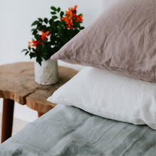 Load image into Gallery viewer, 100% Flax Linen Pillowslips (set of two) in Cloud
