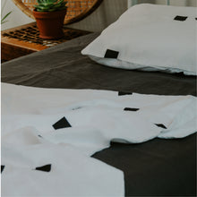 Load image into Gallery viewer, 100% Flax Linen Duvet and Pillow Slip in Blocks
